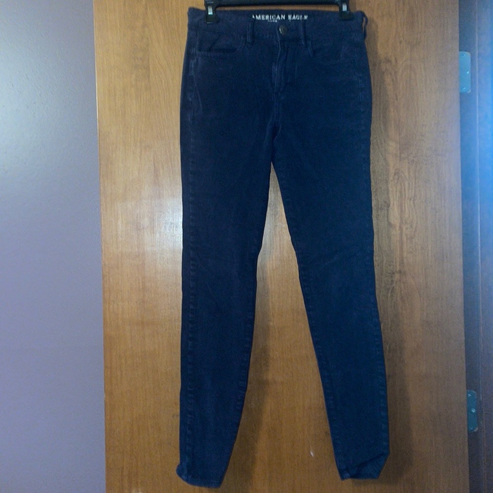 Navy Super Stretch Low Rise Skinny Jeans